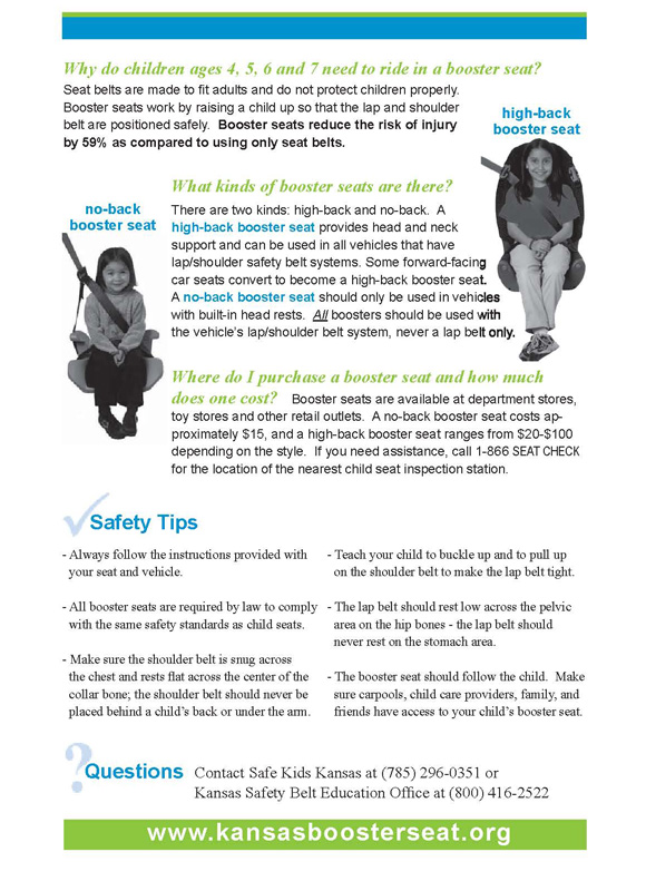 Kansas Booster Seat Law Page 2